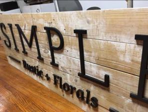 3D letters sign project example 2