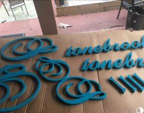 3D letters sign project example 68